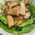 ♪えりりん♪'s cooksnap of when they made ＊水菜の簡単きのこドレッシングサラダ＊.