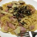 lala5's cooksnap of when they made しめじとベーコンのバター醤油スパ♡.