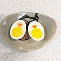 ひしき♪♪♪'s cooksnap of when they made 不器用でもできる！ゆで卵コッコ♡卵ひよこ.