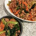 himeKK's cooksnap of when they made 小松菜とひき肉のチャプチェ風♡春雨炒め♡.