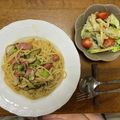 はなまうあずきなこ's cooksnap of when they made なすと舞茸の和風パスタ.