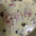 手抜きクック's cooksnap of when they made 鍋ひとつ♡きのことベーコンの豆乳スープ.