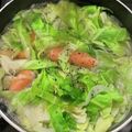 あやーの82's cooksnap of when they made こくうま春キャベツとウインナーのスープ.