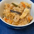 やよい・M's cooksnap of when they made 干し貝柱と山菜のおこわ.