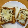 レナヒナ's cooksnap of when they made キーマカレーでとろーりチーズトースト☆.