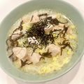 悠LOVE航's cooksnap of when they made 鶏むね肉＆とき玉子のシンプルおかゆ丼.