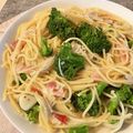 caruga's cooksnap of when they made 糖質制限フライパン１つ・ブロッコリパスタ.