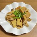chi−ちゃん's cooksnap of when they made 厚揚げとエリンギのバター醤油いため.