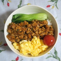 mmameco's cooksnap of when they made 簡単！節約！ひき肉と納豆の炒めもの.
