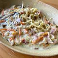 ☆ayumikan☆'s cooksnap of when they made きのことベーコンの醤油風味クリームパスタ.