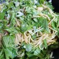 小太郎★'s cooksnap of when they made 水菜と鶏もも肉の和風パスタ.