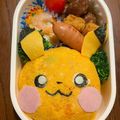 クックQE7NEJ☆'s cooksnap of when they made オムすび☆ピカチュウのキャラ弁.