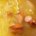 いづみき's cooksnap of when they made 白菜とウインナーの中華スープ.
