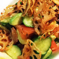 クックVNZV99☆'s cooksnap of when they made アボカドと蓮根ときゅうりとトマトのサラダ.
