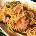 クック☆やーっ！'s cooksnap of when they made 豚バラと春キャベツのポン酢和風パスタ.