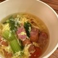 キャリペコ's cooksnap of when they made セロリ葉っぱのコンソメスープ.