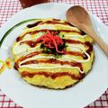 在宅勤務のおじさん's cooksnap of when they made そばめしオムライス.