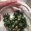 sae1214's cooksnap of when they made お手軽！！オクラの塩昆布ごま油和え。.