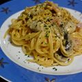Giant corn's cooksnap of when they made 茅乃舎野菜だし★即席パスタ　カルボナーラ.