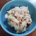 ペキのリリー's cooksnap of when they made レンジできのこの塩麹卯の花(おから煮).