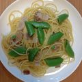 autumn2022's cooksnap of when they made スナップエンドウとベーコンのパスタ♪.