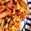 いづみき's cooksnap of when they made ごぼうとベーコンの卵炒め.