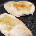 ♡ルヴァ♡'s cooksnap of when they made ★身から焼く★鶏胸肉の皮パリパリステーキ.