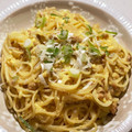 ♪ゆかたん♡'s cooksnap of when they made とろとろ卵の納豆パスタ.