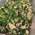 紫乃（ω）'s cooksnap of when they made 糖質制限！高蛋白！春菊とツナの胡麻和え.