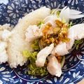 あたむ❤189's cooksnap of when they made 炊飯器で炊くだけ！海南チキンライス☆.
