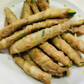 ♪ひつじ's cooksnap of when they made きゅうりの肉巻き☆節約肉巻き♪.