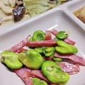 ちょちょこ✫'s cooksnap of when they made そら豆とベーコンのガーリック炒め.