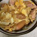 クック81NK9U☆'s cooksnap of when they made 親子丼風で美味しい！ウィンナー丼.