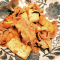 chie．co's cooksnap of when they made 厚揚げと豚コマ肉の辛味噌炒め.