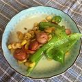 クック49L4Ho☆'s cooksnap of when they made お弁当☆ピーマン・ウインナー・コーン炒め.