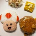 CoolJ's cooksnap of when they made キャラ弁♪スーパーマリオの…？ボックス♪.