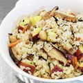 クックUR9L2V☆'s cooksnap of when they made ひじき煮リメイク！さつまいもバターごはん.