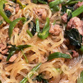 ありママ★'s cooksnap of when they made 合い挽き肉とほうれん草のチャプチェ風.