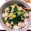 hiromi0610's cooksnap of when they made 簡単♪豚肉小松菜あんかけ丼.