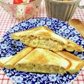 在宅勤務のおじさん's cooksnap of when they made ツナキャベツとチーズのホットサンド.