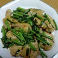 55才のおじさん's cooksnap of when they made 鶏ムネ肉とニンニクの芽炒め❤.