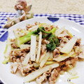 みっちゃん❇️68's cooksnap of when they made うどと豚肉の炒めもの.