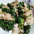 yikar1's cooksnap of when they made ほうれん草と豚肉の甘辛ごまよごし.