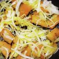 しーくれっと・らいふ's cooksnap of when they made 素材2ツ！カボチャ&玉ねぎの胡椒炒め.
