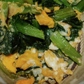 ヨシヨッシー's cooksnap of when they made 白だし入り小松菜の卵とじ.