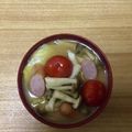 かおり♡♡♡'s cooksnap of when they made 簡単♡ミニトマトとウインナーの味噌汁♡.
