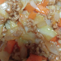 ちづミニー's cooksnap of when they made 簡単★焼肉のたれで！合い挽肉のそぼろ丼♡.