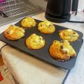 まりこぷぅ〜☆'s cooksnap of when they made ブルーベリーとクリームチーズマフィン.