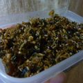 xはっちx's cooksnap of when they made セロリの葉っぱでふりかけ.