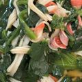 クックI1FJ57☆'s cooksnap of when they made ほうれん草とカニカマのスープ（幼児食）.